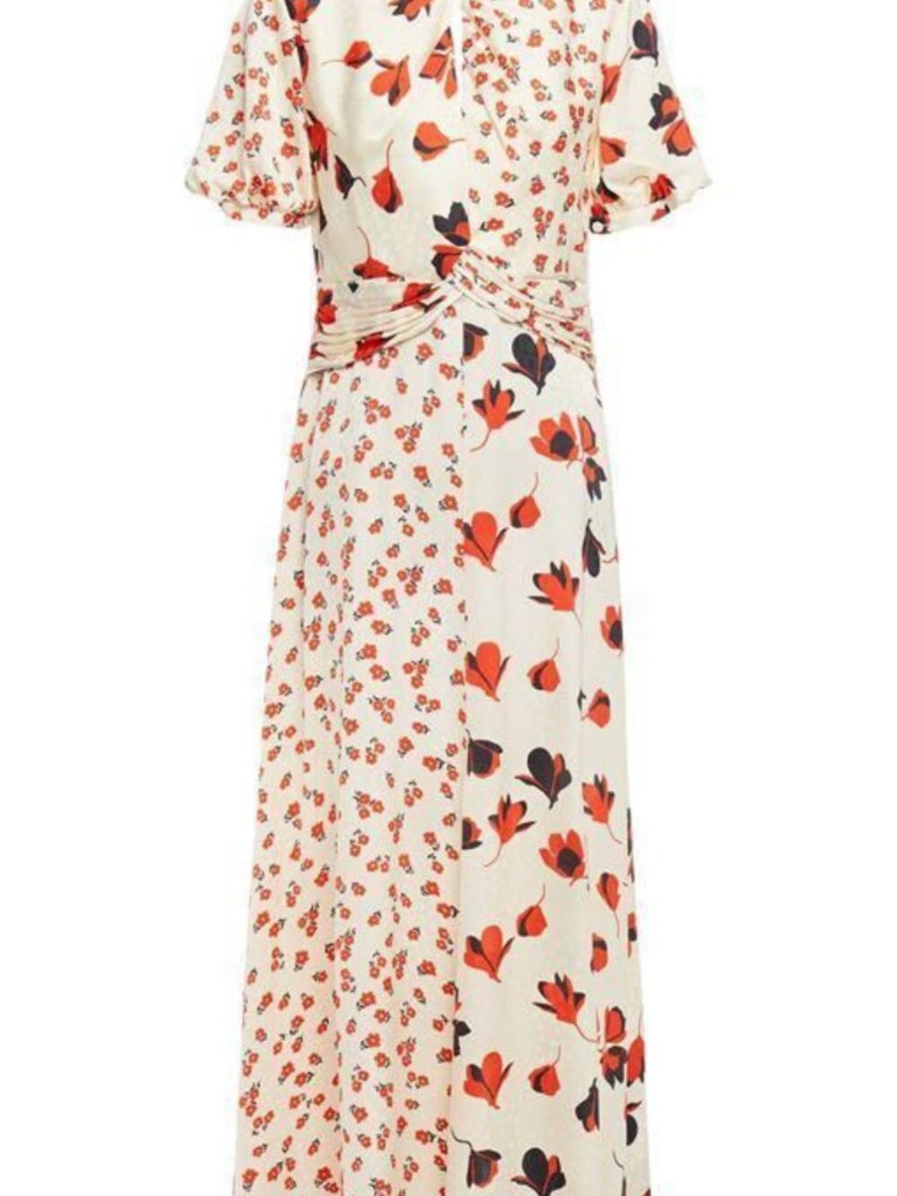 Self Portrait Satin Floral Mini Dress